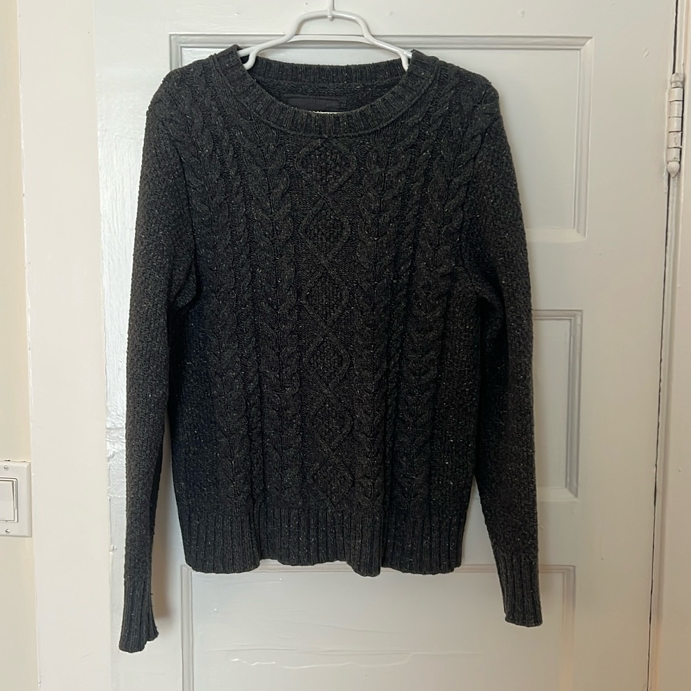 H&M Cable Knit Gray Sweater